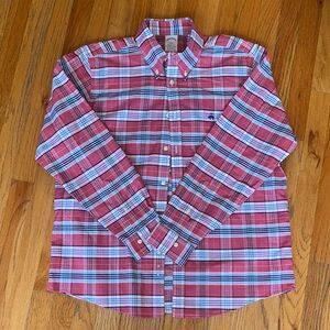 Brooks Brothers Red and Blue Plaid Casual Shirt